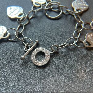 Silver Heart Charmed Bracelet
